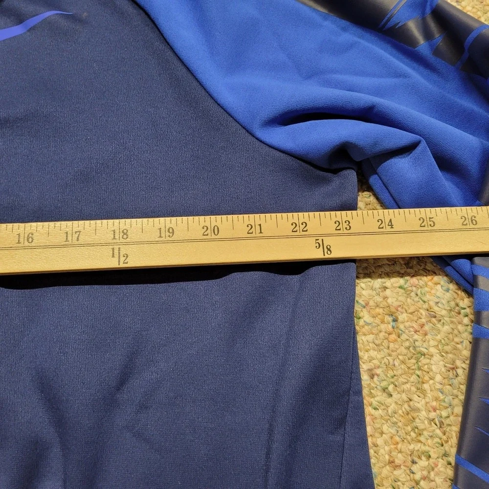 Nike Hoodie Mens Large Blue Therma Fit Pullover‎ Training Long Sleeve Swoosh NWT